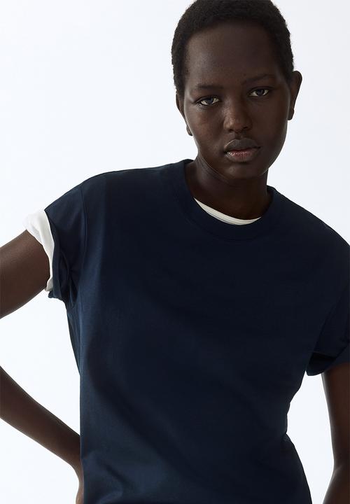 H&M - Cotton t-shirt - navy blue