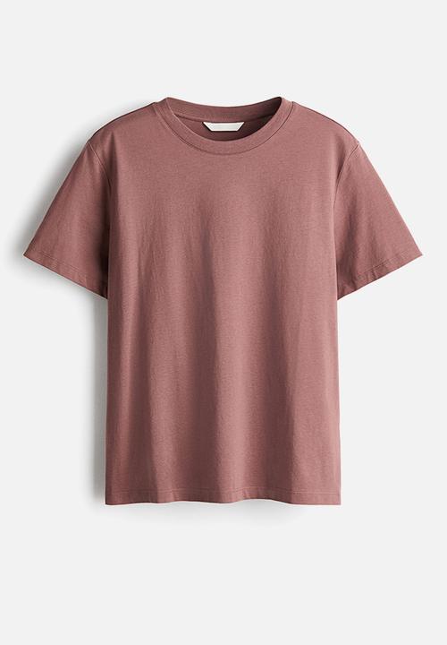 H&M - Cotton t-shirt - dark dusty pink