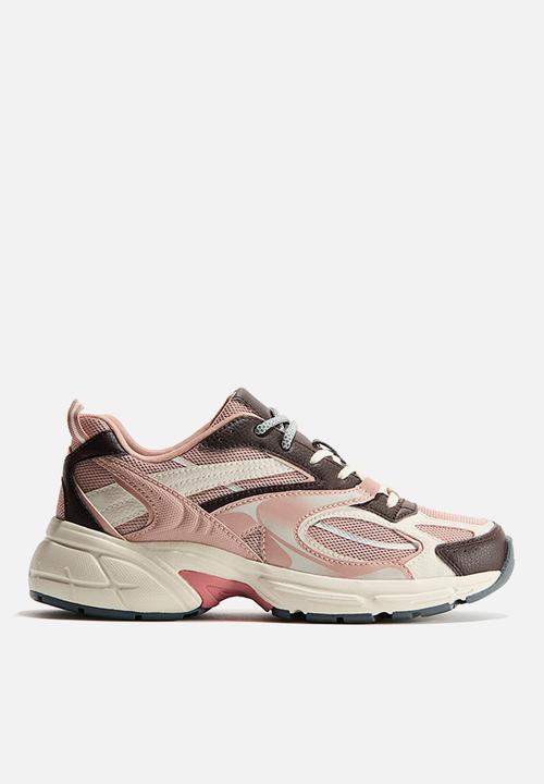 H&M - Chunky trainers - light pink/dark brown/white