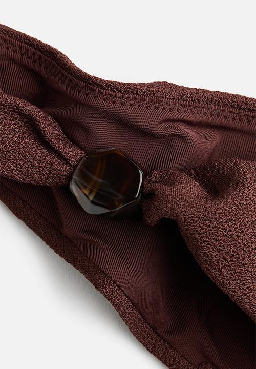 H&M - Cheeky bikini bottoms - dark brown
