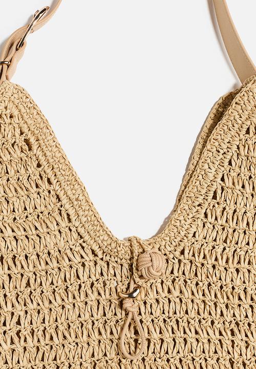H&M - Straw shoulder bag - beige