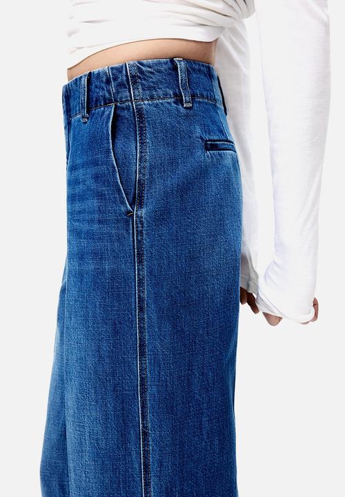H&M - Straight high jeans - denim blue