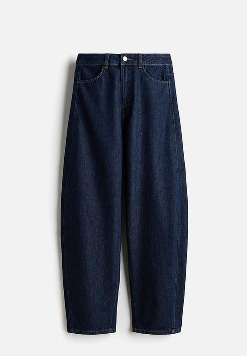 H&M - Balloon high waist jeans - dark denim blue