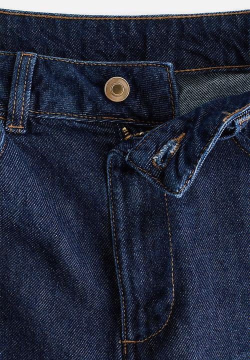 H&M - Balloon high waist jeans - dark denim blue