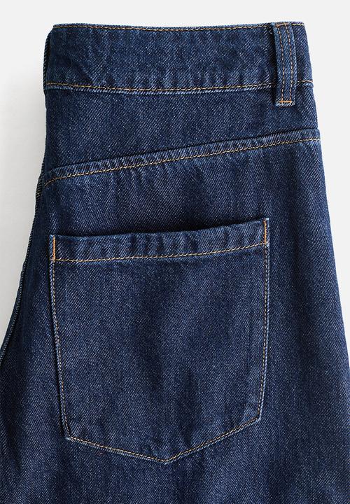 H&M - Balloon high waist jeans - dark denim blue