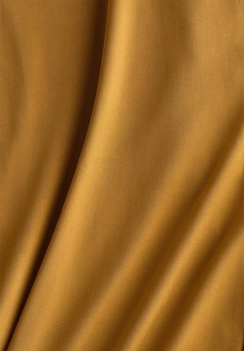 H&M - Wide jersey trousers - mustard yellow