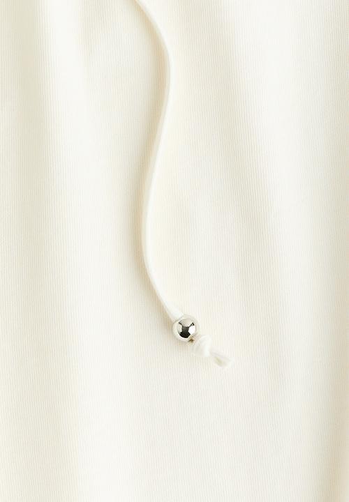 H&M - Cotton drawstring trousers - cream