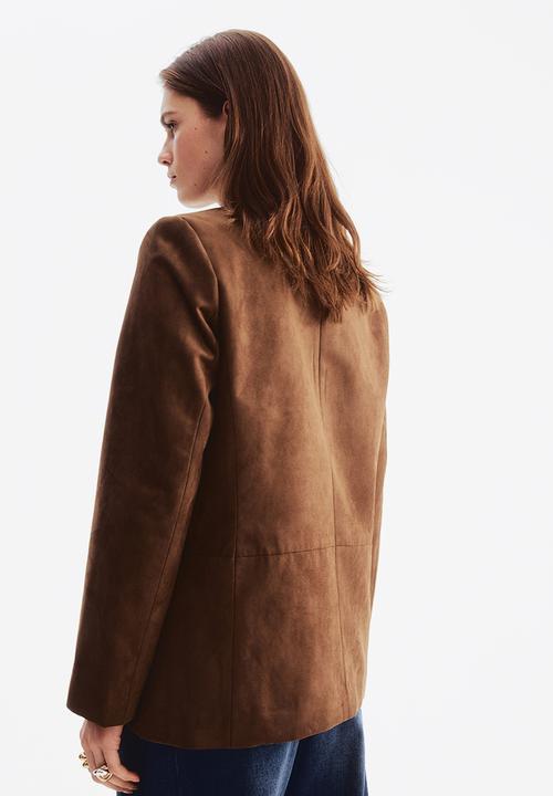 H&M - Double-breasted blazer - brown