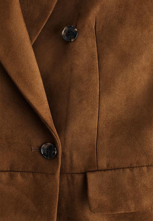 H&M - Double-breasted blazer - brown