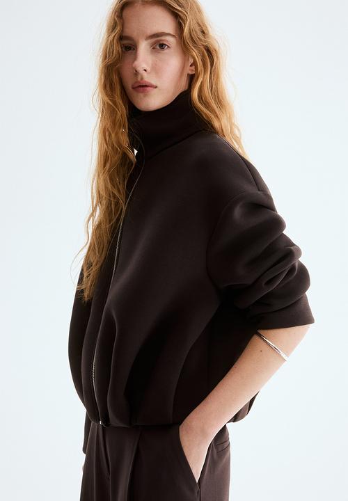 H&M - Scuba jacket - dark brown