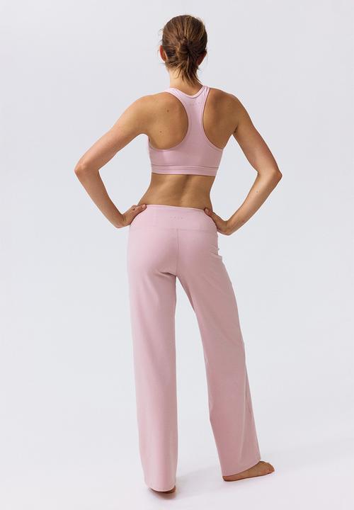 H&M - Wide sports leggings with softmove? - blush pink