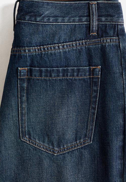 H&M - Barrel regular waist jeans - dark denim blue