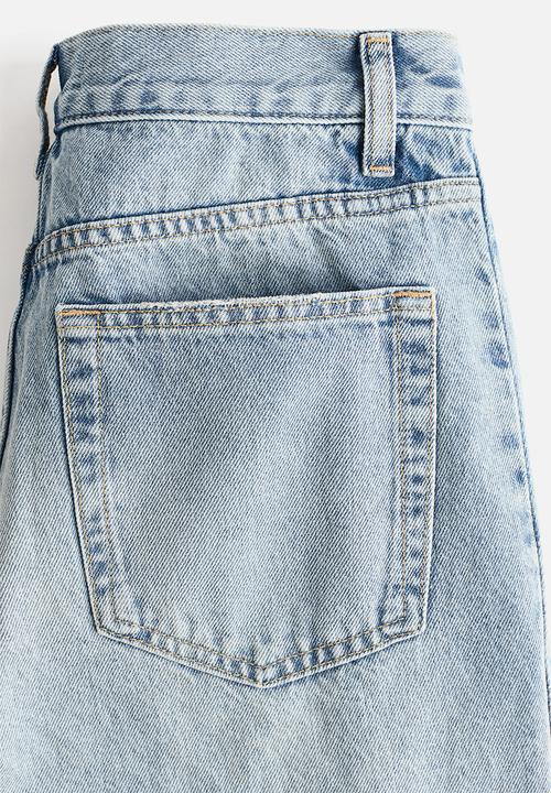 H&M - Barrel regular waist jeans - light denim blue