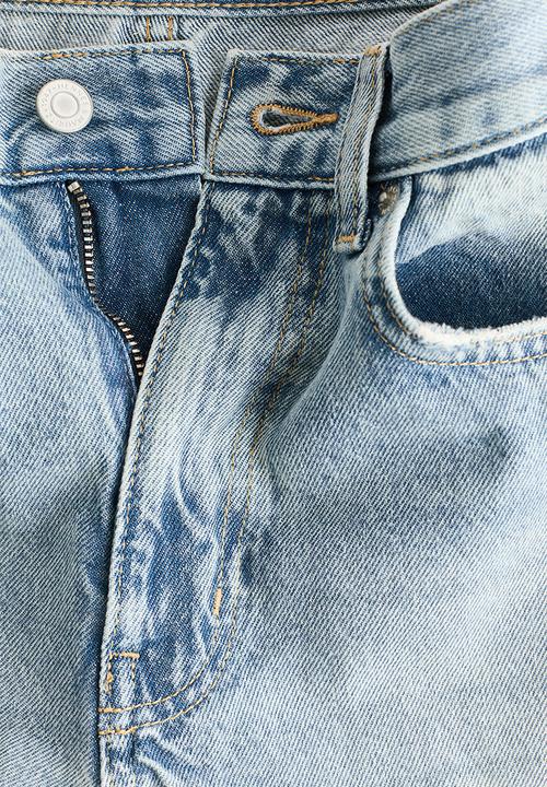 H&M - Barrel regular waist jeans - light denim blue