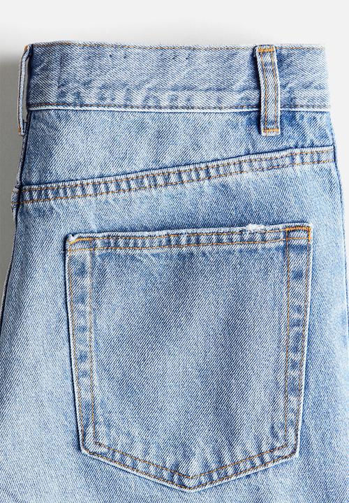 H&M - Barrel regular waist jeans - light denim blue