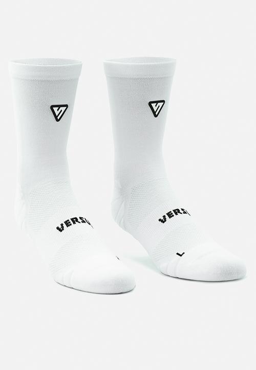 Versus - Running Quarter Socks - White