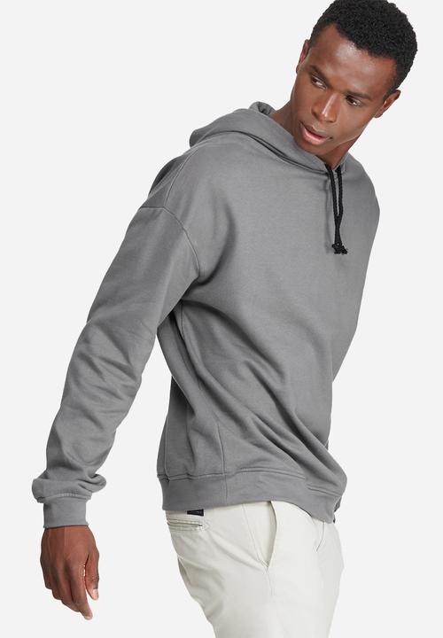 basicthread - Oversized drop shoulder pullover hoodie sweat