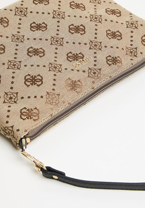 GUESS - Victtoria 2 In 1 Tote -Latte Logo/Black