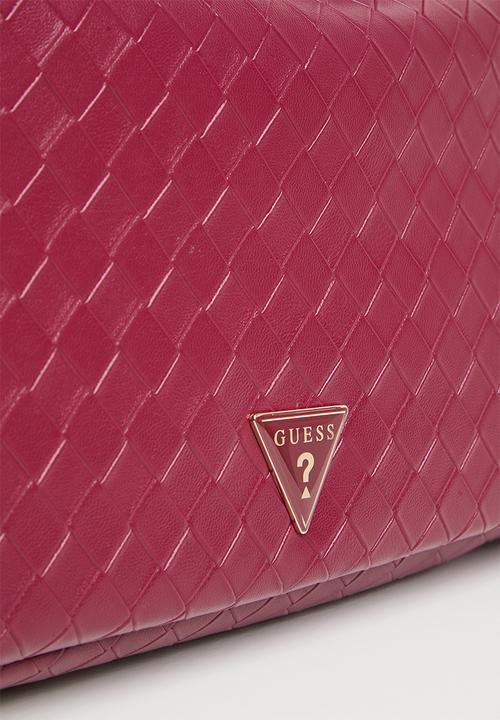 GUESS - Mindy Shoulder Satchel - Black Cherry