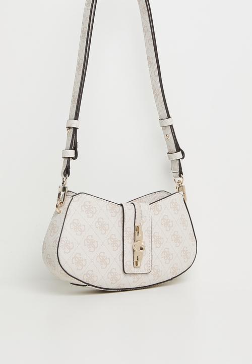 GUESS - Yvonne Logol shoulder Bag-Stone Logo