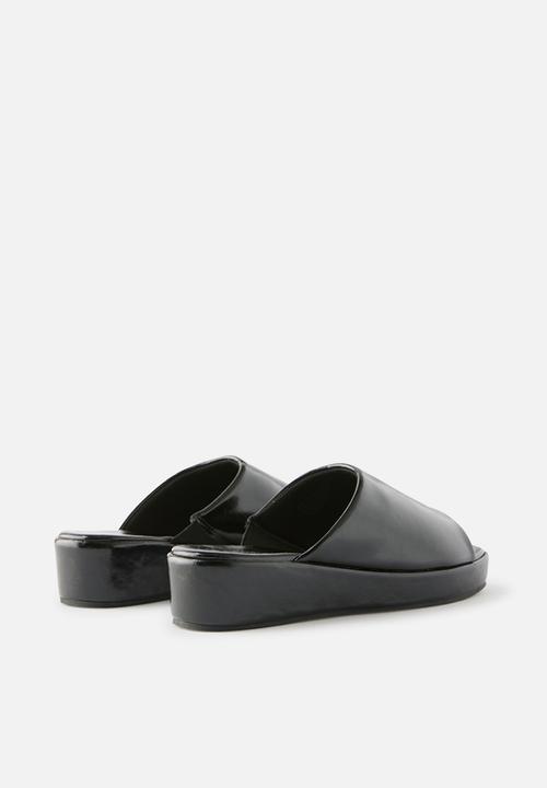 Cotton On - Quin Platform Single Vamp - black smooth Pu