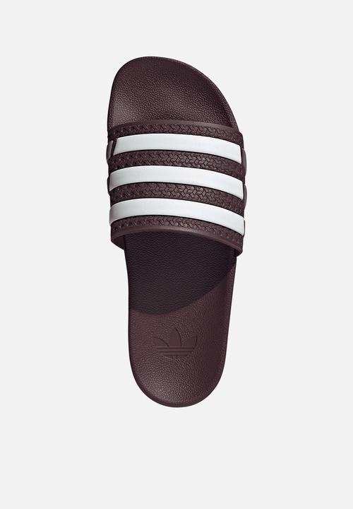 adidas Originals - Adilette Og Cf - Maroon/Ftwr White/Core Black