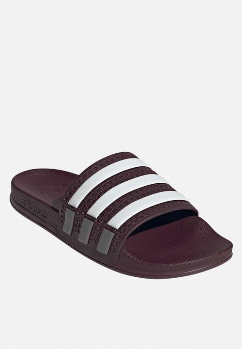 adidas Originals - Adilette Og Cf - Maroon/Ftwr White/Core Black