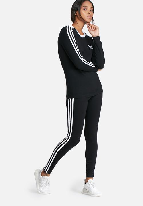 adidas Originals - 3 Stripe long sleeve tee