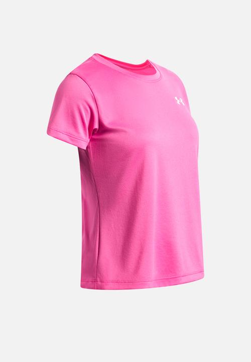 Under Armour - Ua tech short sleeve - pink frenzy