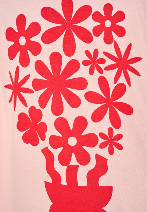 Me&B - Lucky Statement Tee  - Pinkdaisy