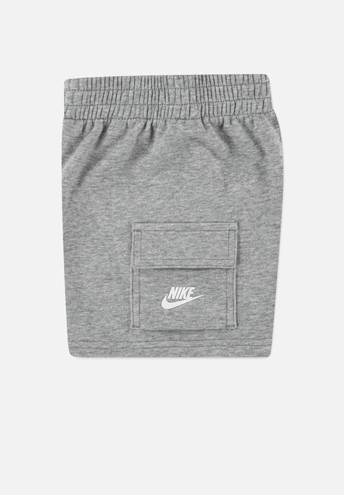 Nike - Nkb B Nsw Pkt Tee Ft Short Set - Dk Grey Heather