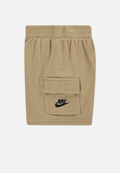 Nike - Nkb B Nsw Pkt Tee Ft Short Set - Parachute Beige