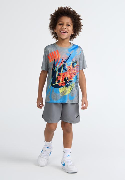 Nike - Nkb Icon Radiant Df Ss Tee - Dk Grey Heather