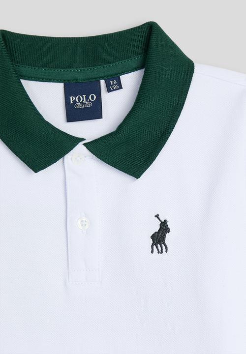 POLO - Boys Neil Sport Printed Golfer - White