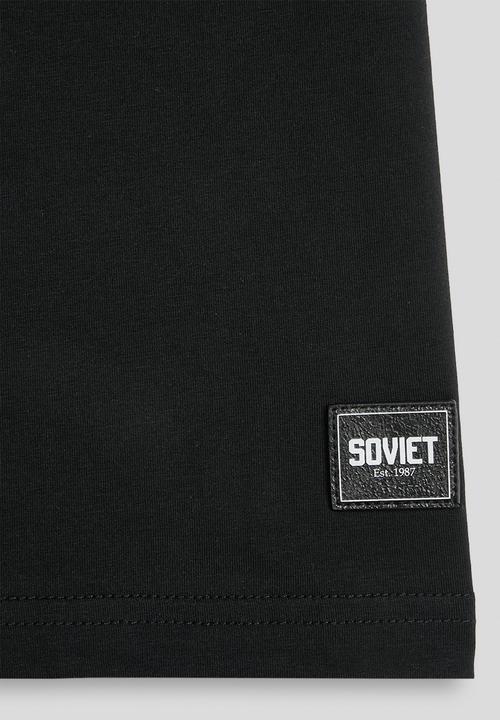 SOVIET - Boys Short Sleeve Crew Neck Tee (Box Fit) - Black