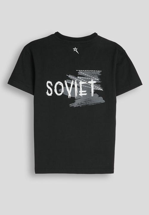 SOVIET - Boys Short Sleeve Crew Neck Tee (Box Fit) - Black