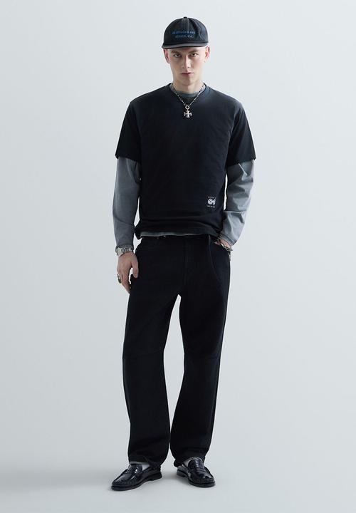 Replay - Straight Fit Jeans - Black Delave