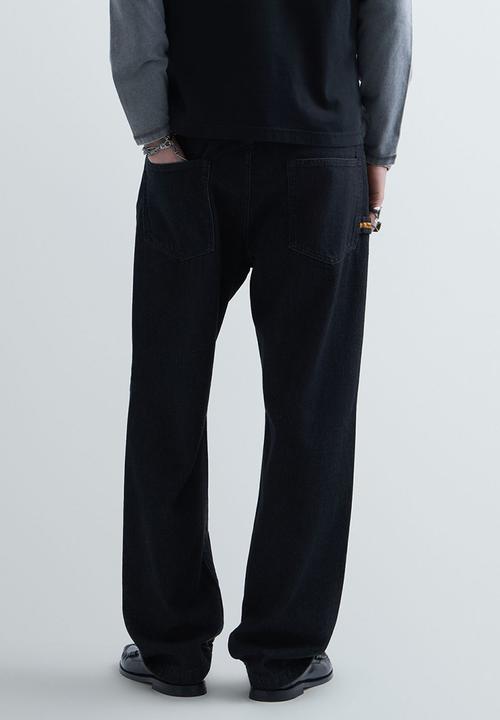 Replay - Straight Fit Jeans - Black Delave