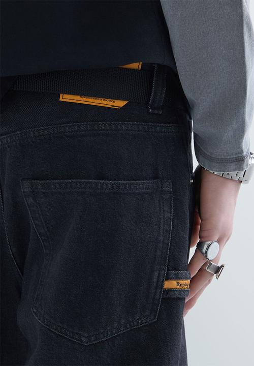 Replay - Straight Fit Jeans - Black Delave