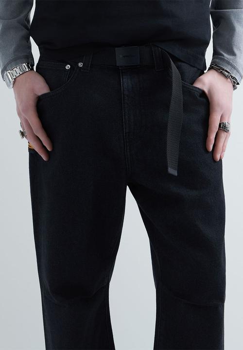 Replay - Straight Fit Jeans - Black Delave