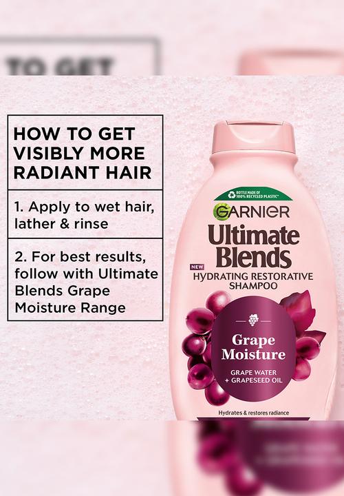Garnier - Ultimate Blends Grape Moisture Hydrating Restorative Shampoo