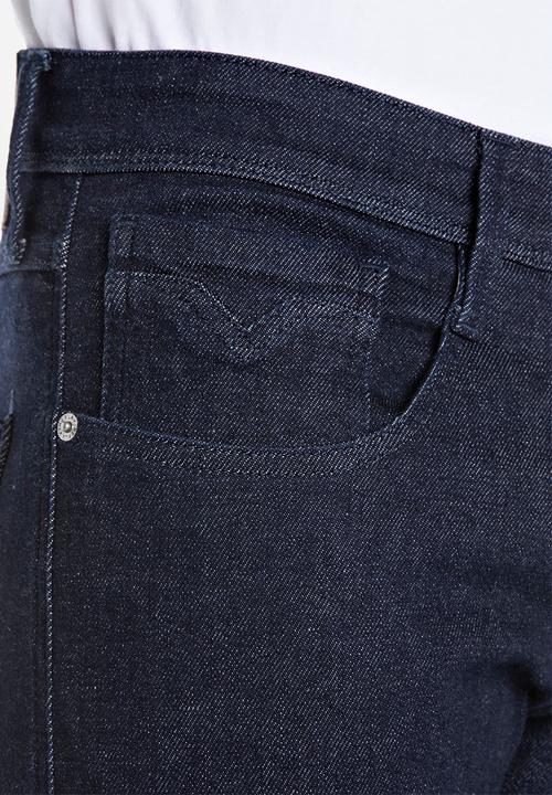 Replay - 12 Oz Power Stretch Denim - Dark Blue