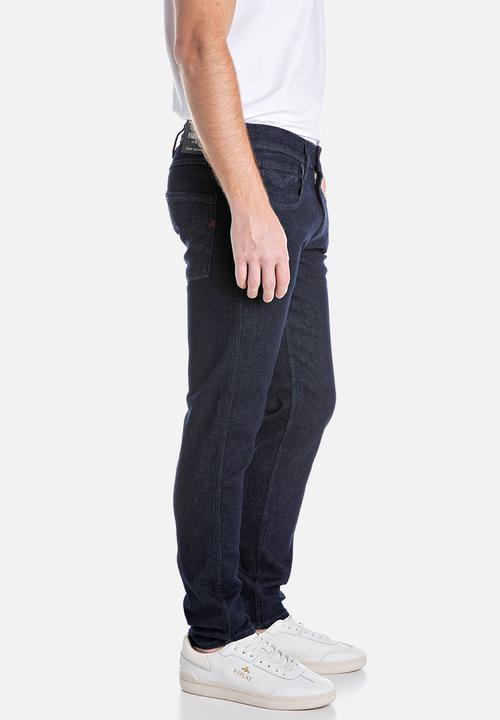 Replay - 12 Oz Power Stretch Denim - Dark Blue