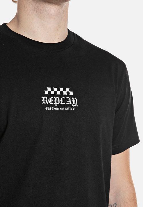 Replay - Racing Graphic T-Shirt - Black