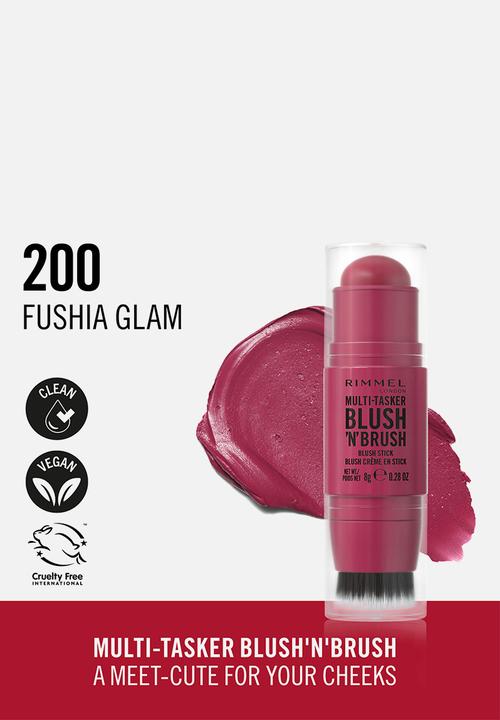 Rimmel - Multi Tasker Blush & Brush - 200 Fuschia Glam