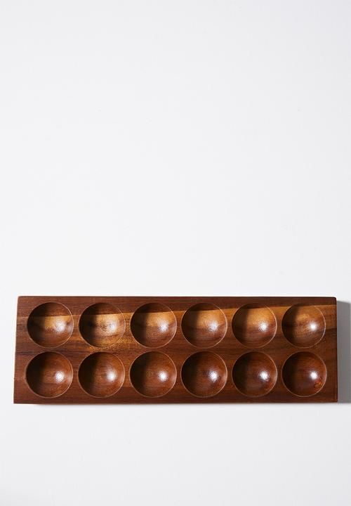 Home Classix - Home Classix Acacia Wooden Egg Tray 
