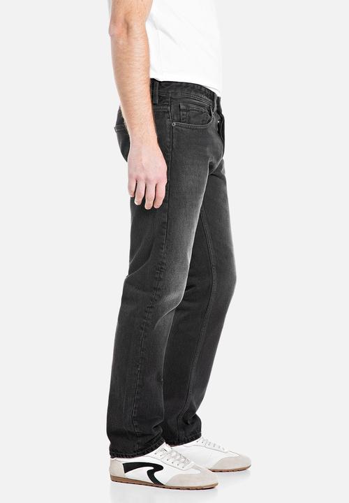 Replay - 12 Oz black od black cotton denim - black delavè