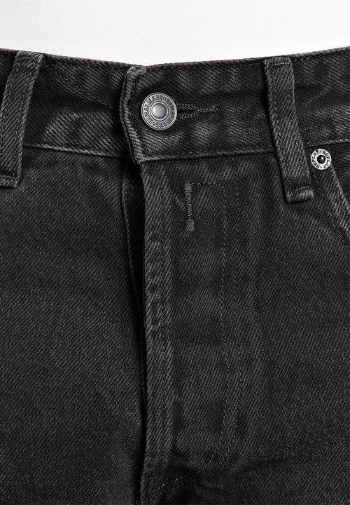 Replay - 12 Oz black od black cotton denim - black delavè