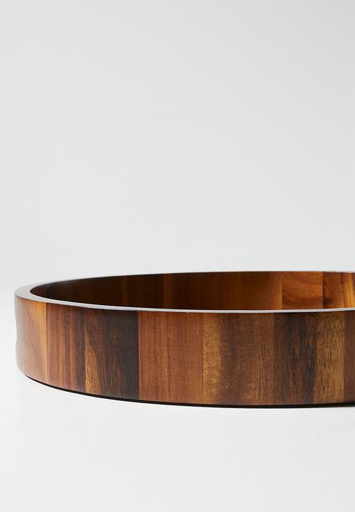 Home Classix - Home Classix Acacia Wooden Round Tray 