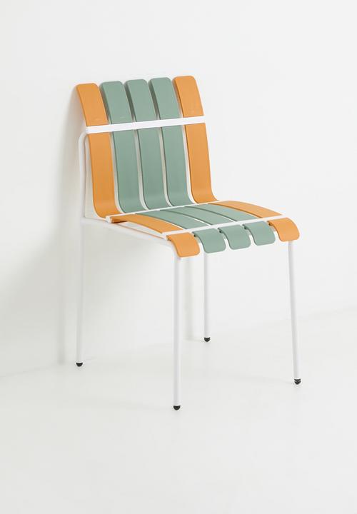 Sixth Floor - Aruba Outdoor Chair - Orange & Green